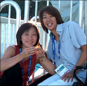 伊東恵さんとソウルオリンピックにでた小谷実可子さんと田中京さんの画像